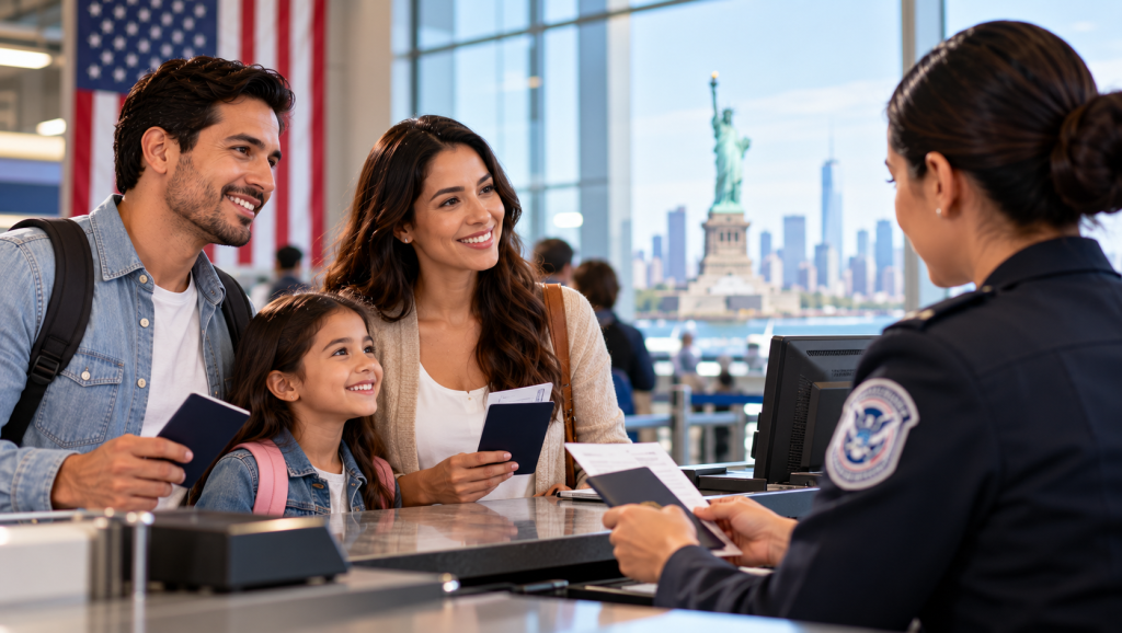 Descripción del proceso de inmigración a los Estados Unidos