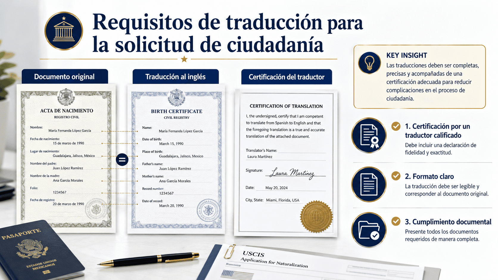 Translation requirements for citizenship applications