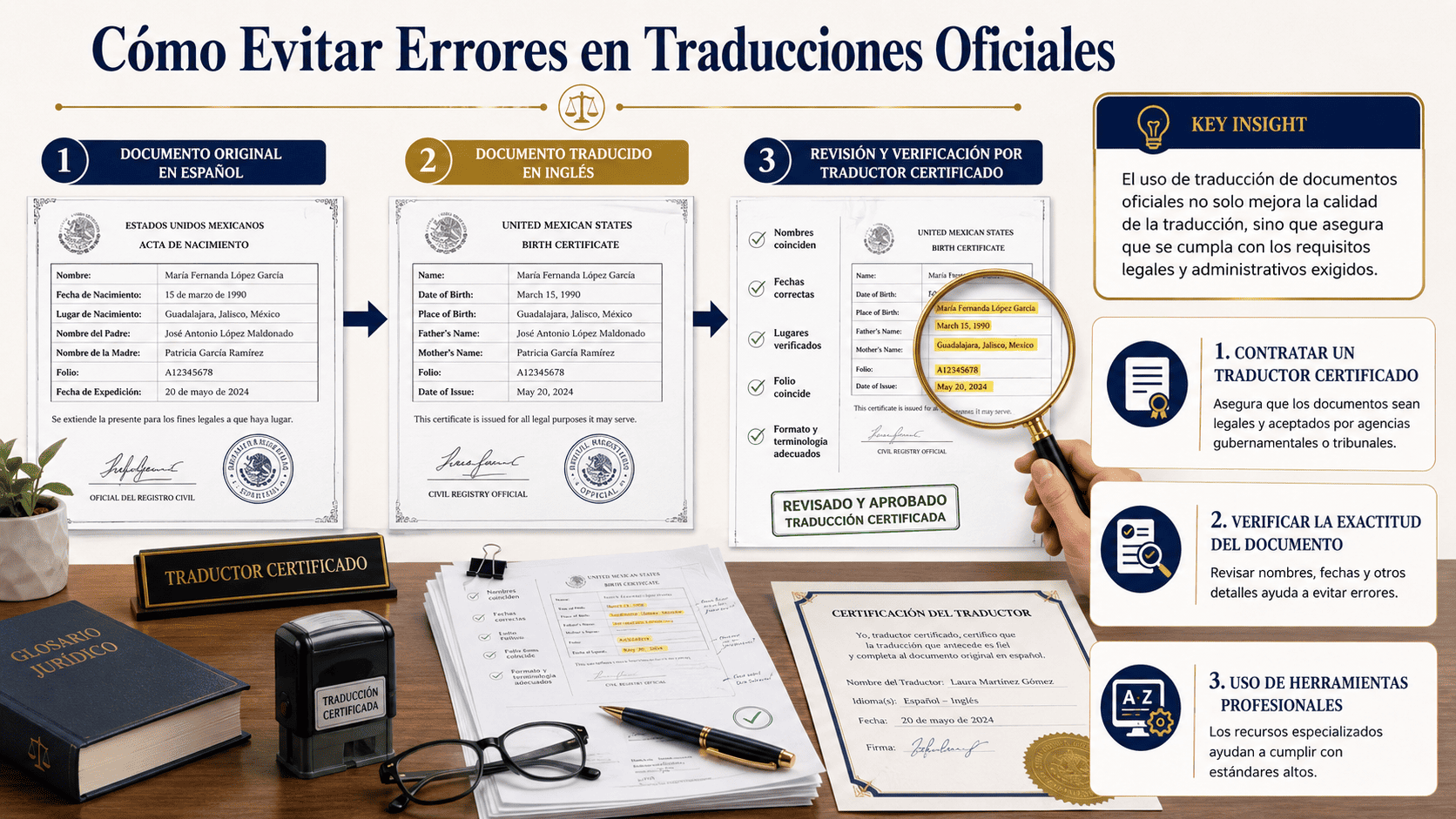 Cómo evitar errores en traducciones oficiales