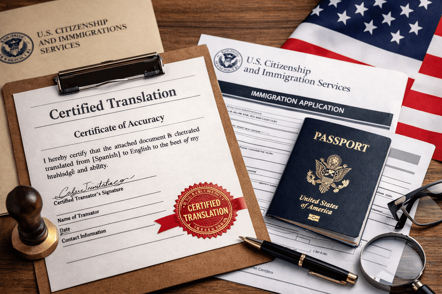 Certified translation for immigration documents