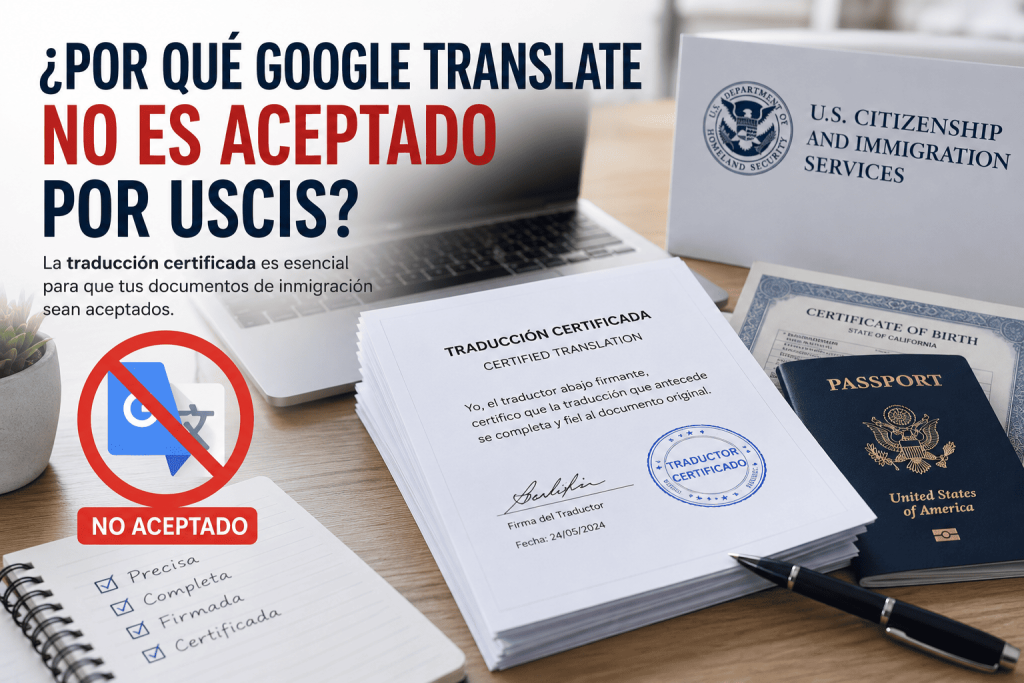 Google Translate son válidas para inmigración