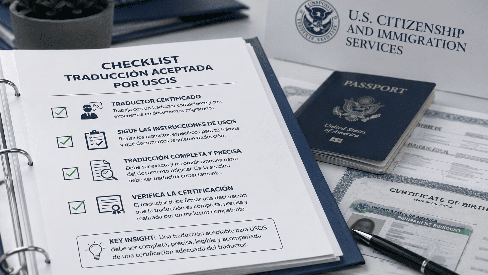 Certified financial translations for USCIS immigration