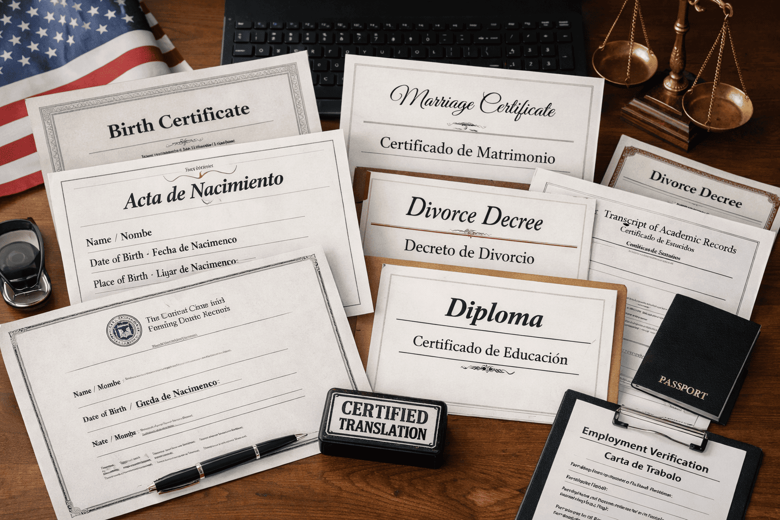 Documents That Require Certified Translation