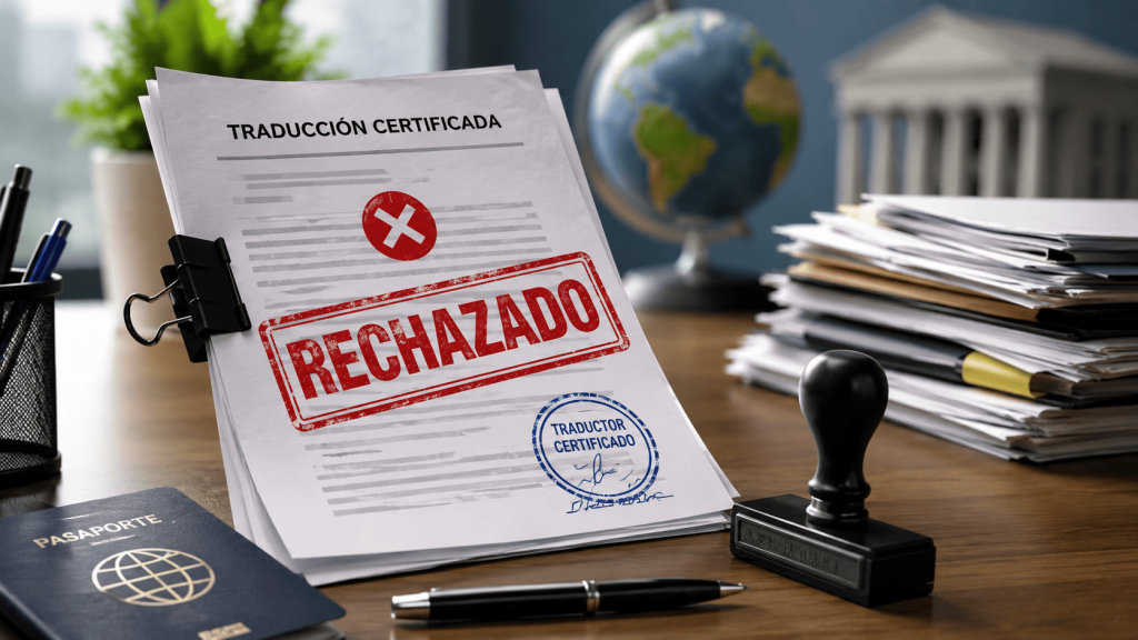 traducción certificada fue rechazada