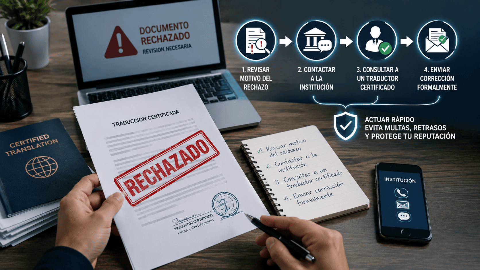 documentos de traducción certificada