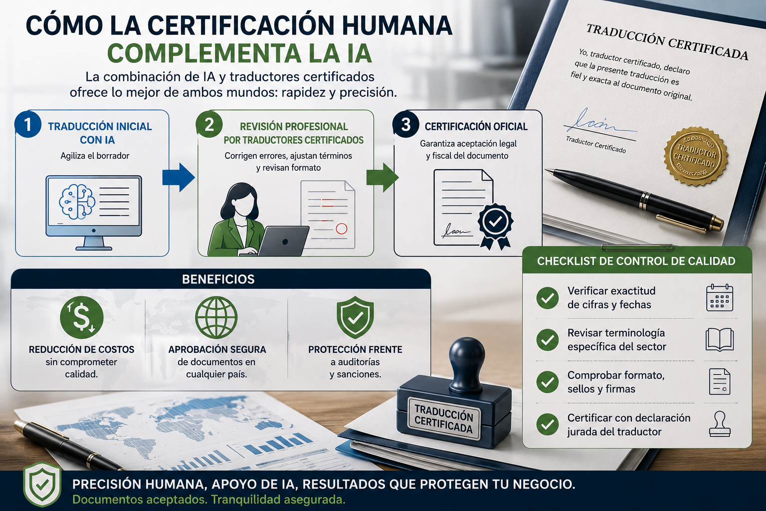 Cómo la certificación humana complementa la IA