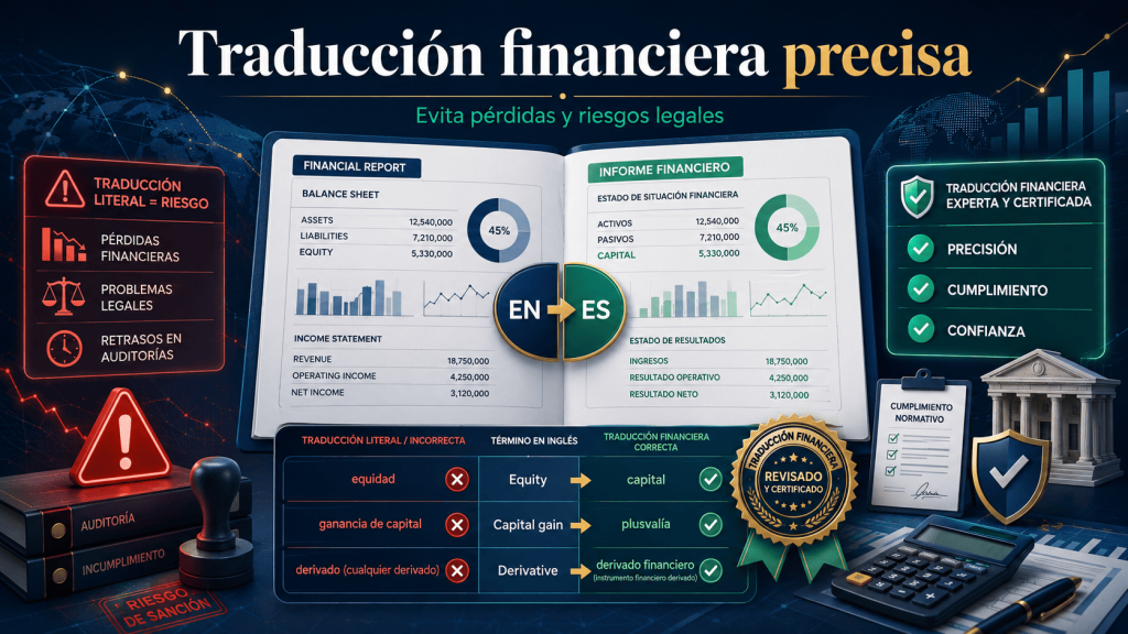 Traducción financiera al español