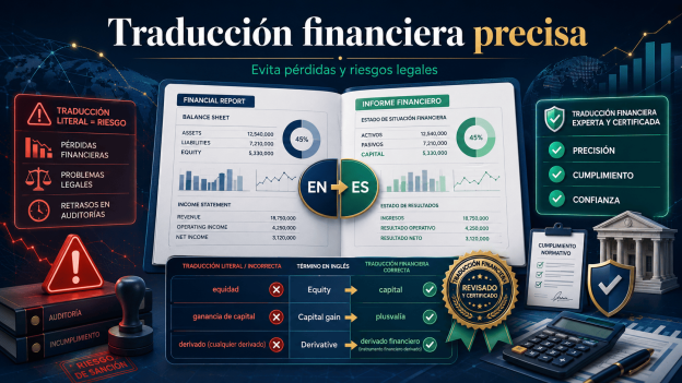Traducción financiera al español