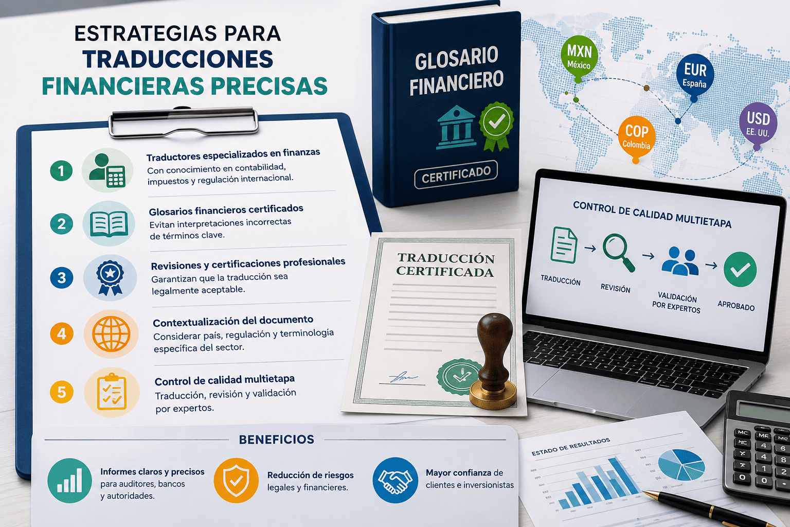 Estrategias para traducciones financieras precisas