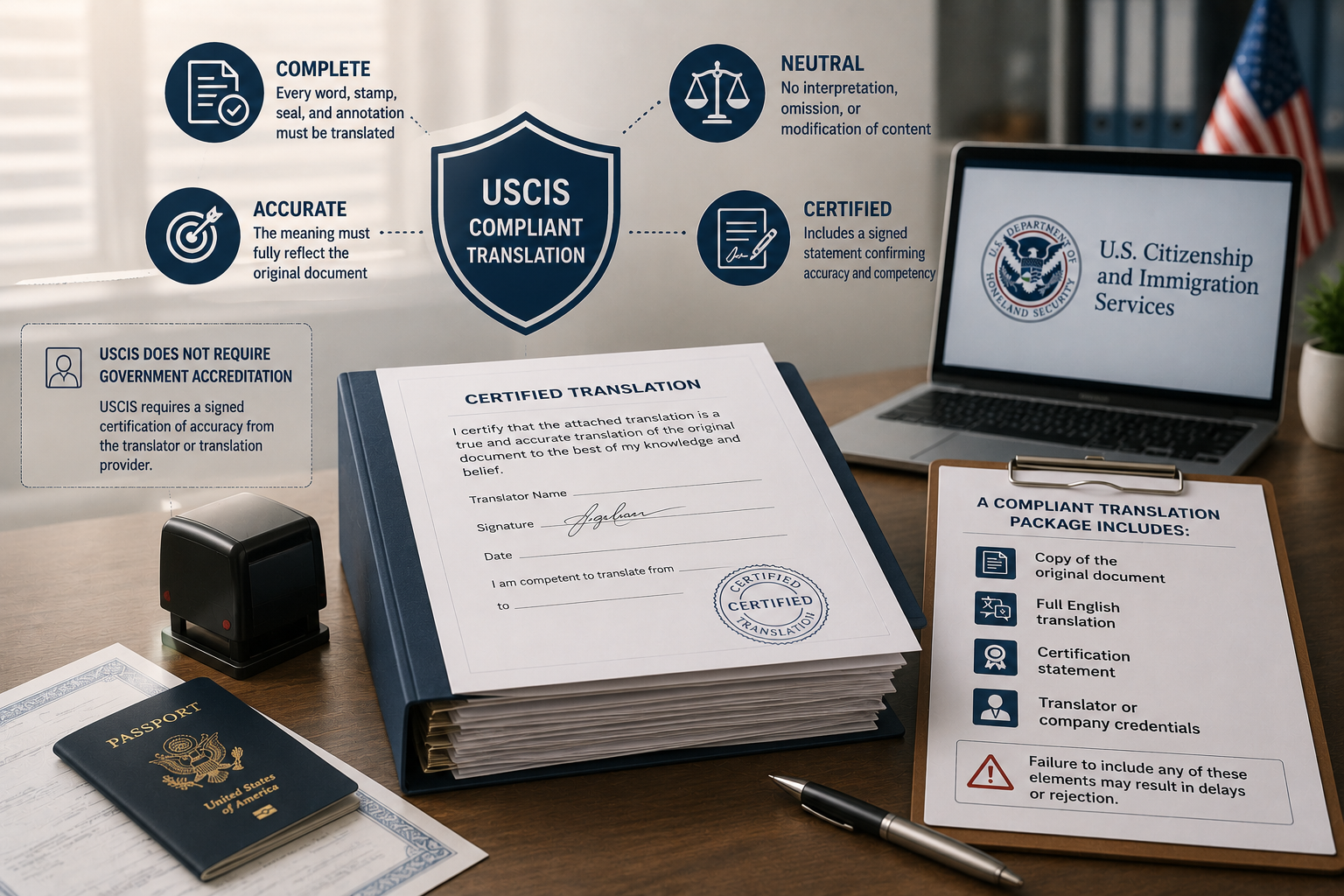 What Makes a Translation USCIS-Compliant