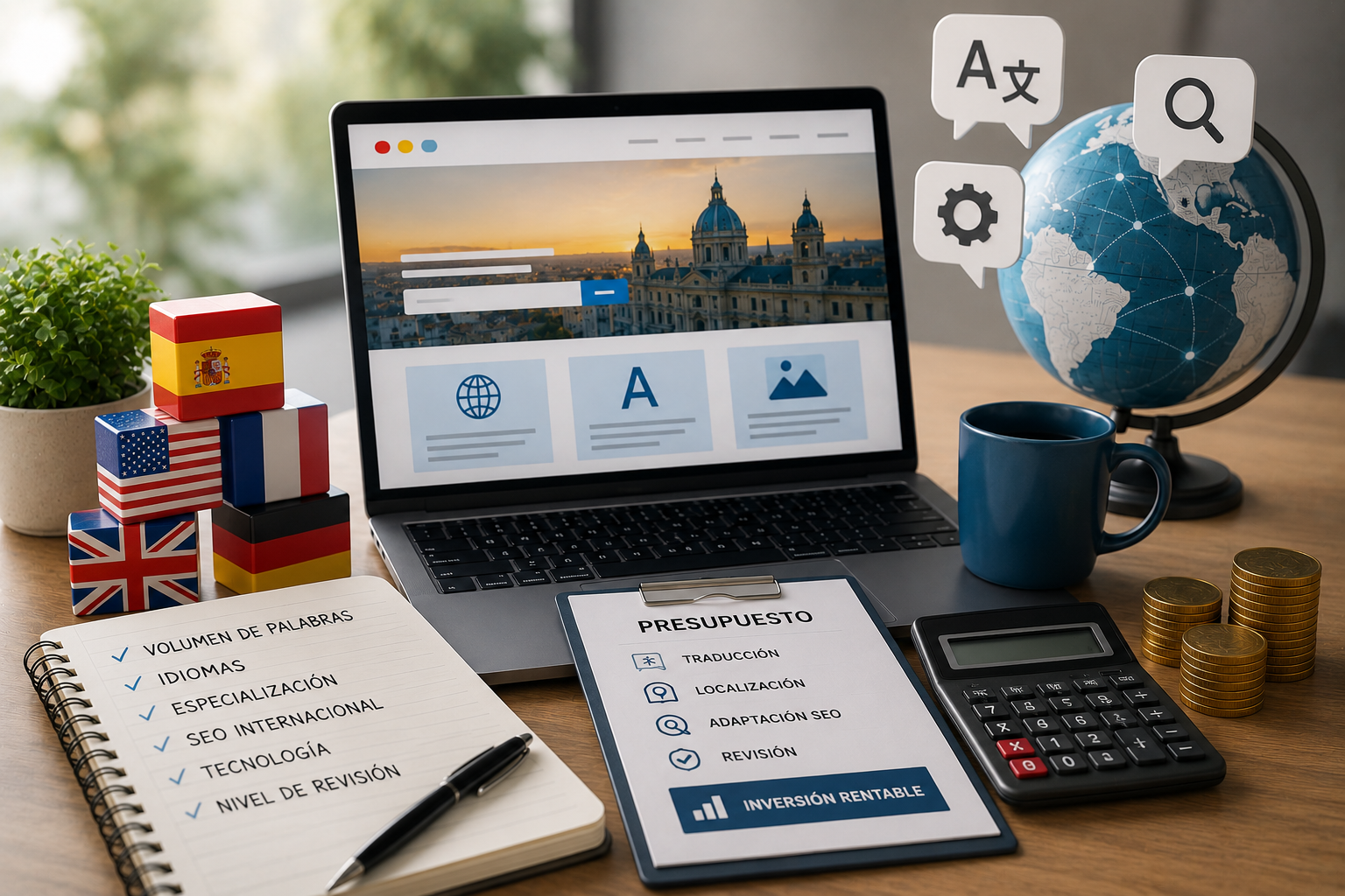 ¿Cuánto cuesta traducir una página web en España?
